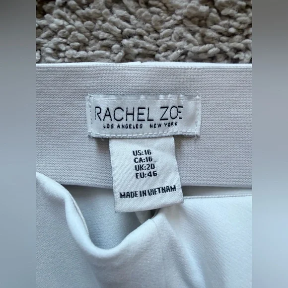 Rachel Zoe Elegant White Cropped Trousers - Picture 2 of 7